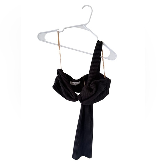 House of CB Marnelle Black Crop Top - Picture 3 of 9